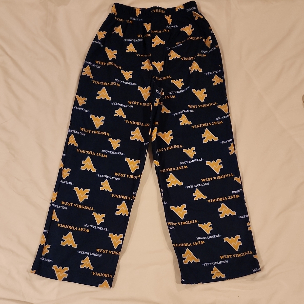 West Virginia Mountaineers Kids Pajama Pants Size Small 8